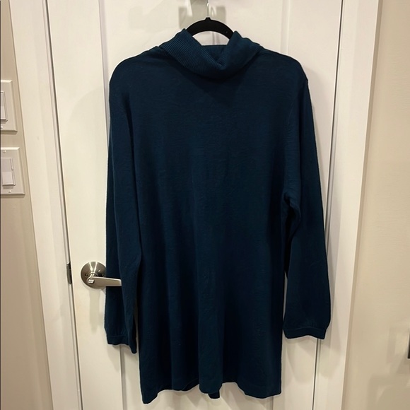 Fenn Wright Manson Blue Cowl Neck Sweater Dress - Picture 3 of 3